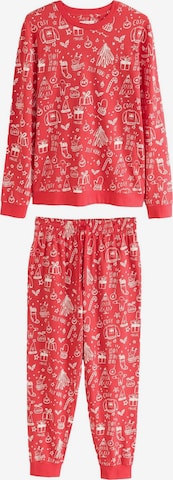 Pigiama lungo 'Christmas' di Next in rosso: frontale