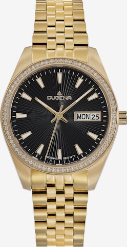 DUGENA Analog Watch in Gold: front