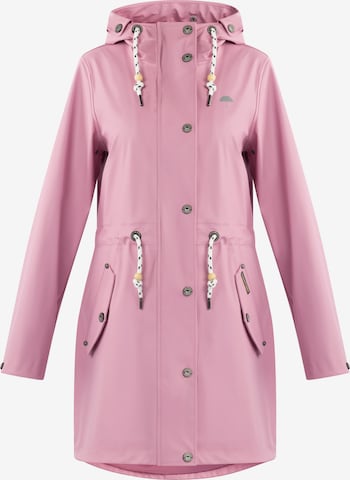 Manteau fonctionnel Schmuddelwedda en rose : devant