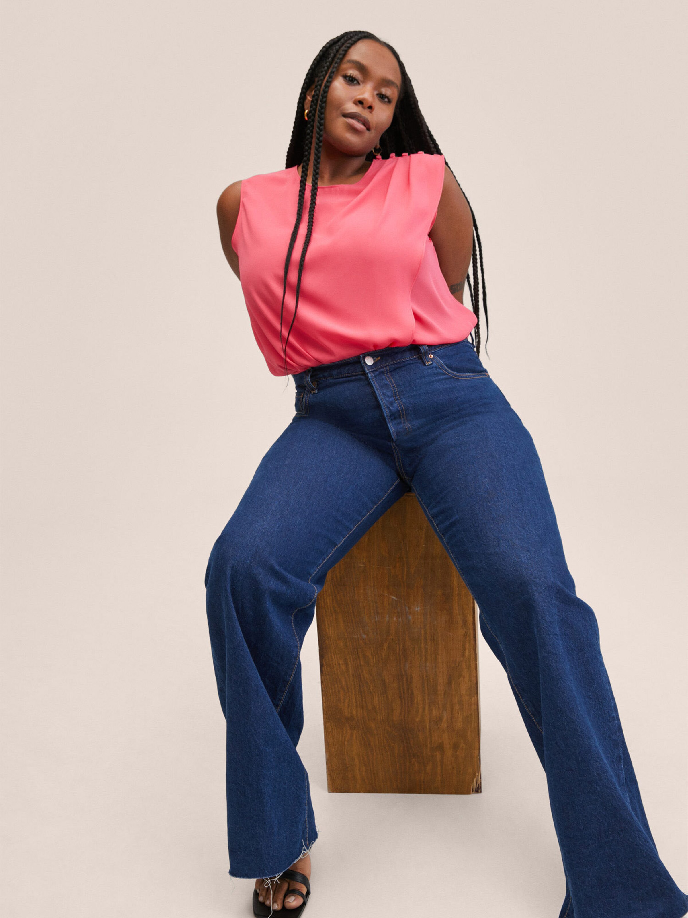 MANGO Toppi 'MARACUYA' värissä vaaleanpunainen