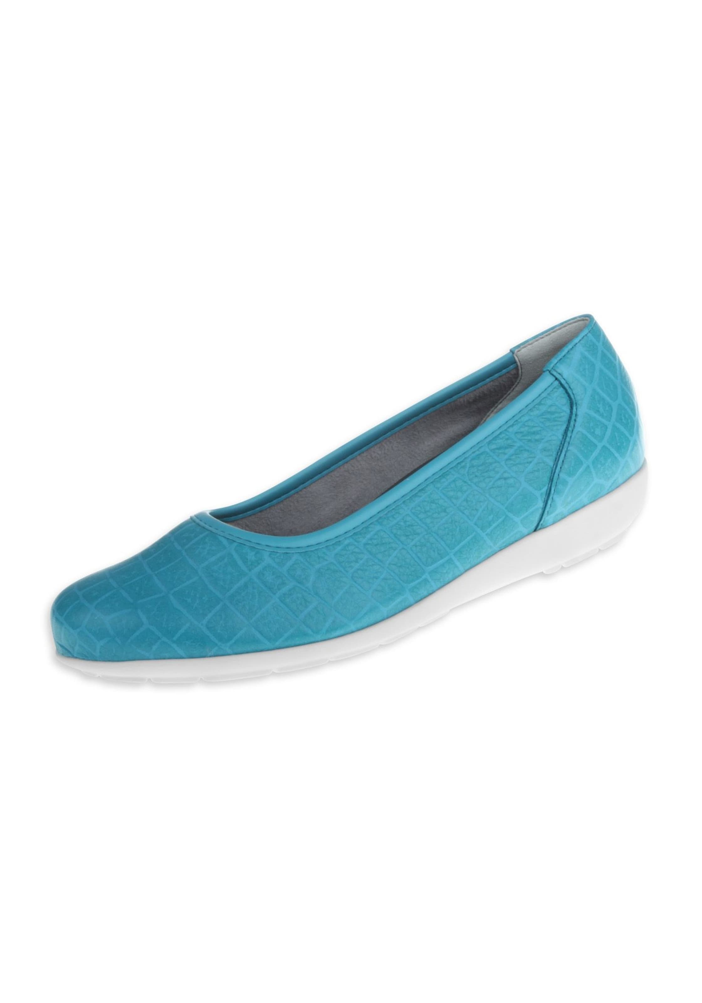 Natural Feet Ballerina 'Catharina' in Blau: Vorderseite