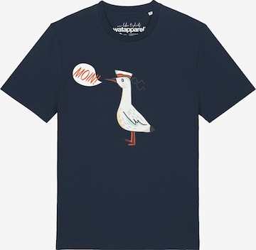 Watapparel Shirt 'Moin Seagull' in Blauw: voorkant