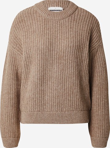 ARMEDANGELS Sweater 'Hilaria' in Brown: front