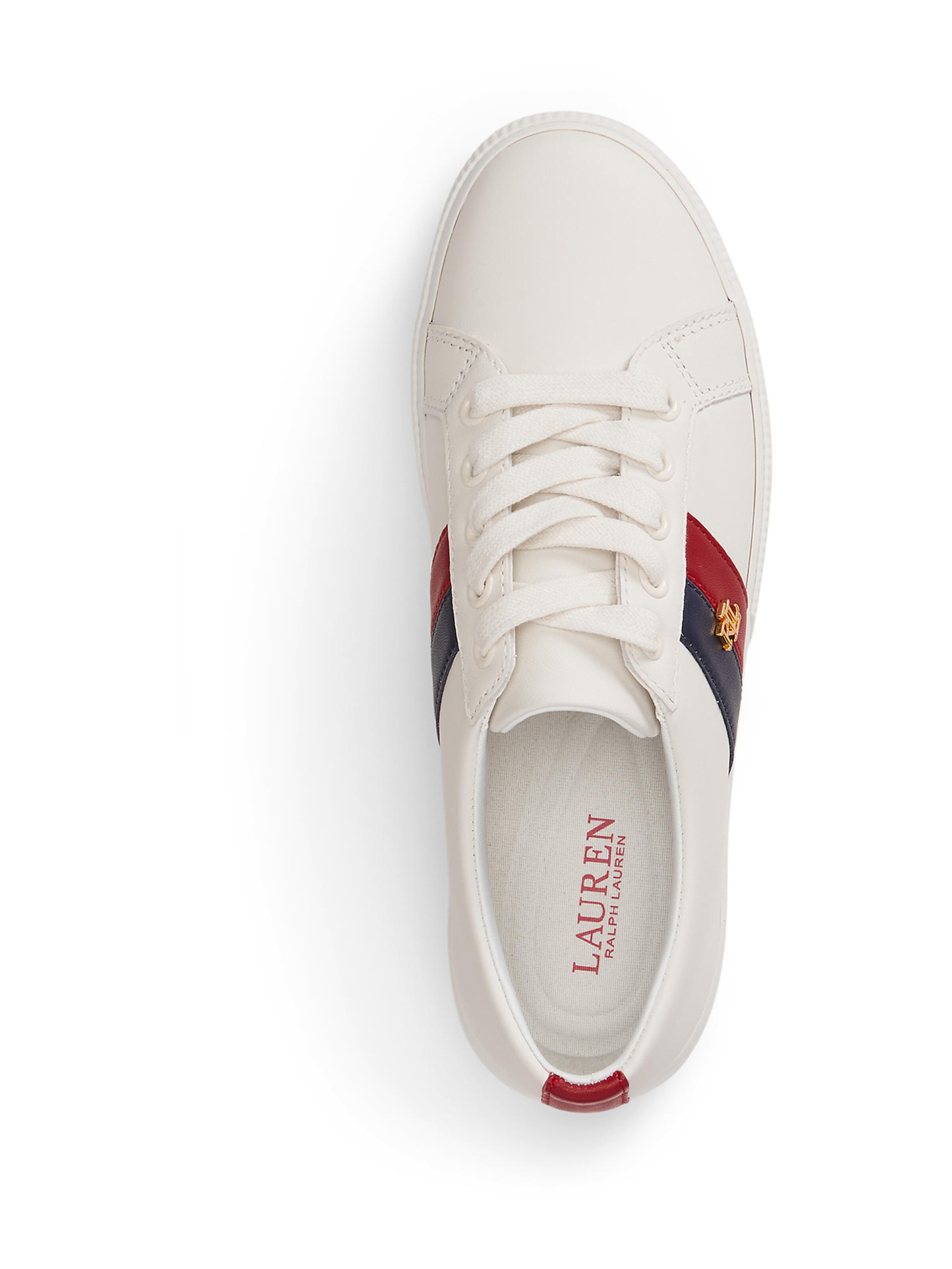 Sneaker low 'JANSON II' de la Lauren Ralph Lauren pe alb