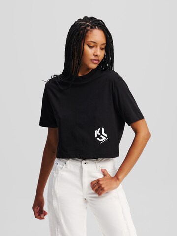 KARL LAGERFELD JEANS Μπλουζάκι σε μαύρο
