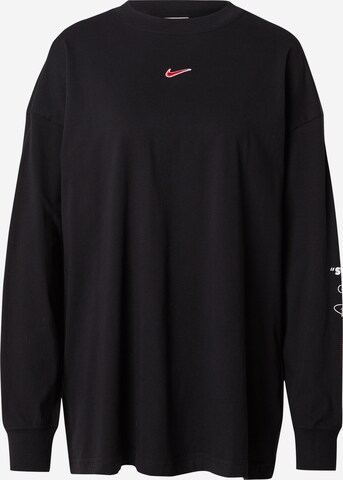 Nike Sportswear - Camiseta en negro: frente