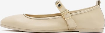 Derimod Riemchenballerina in Beige: Vorderseite