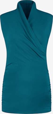 Urban Goddess Yoga & Activewear Sporttop 'Good Karma Yoga & Pilates' in Blau: Vorderseite