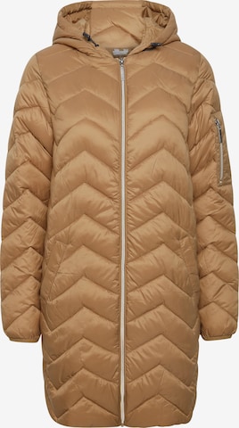 Fransa Winter Coat in Brown: front