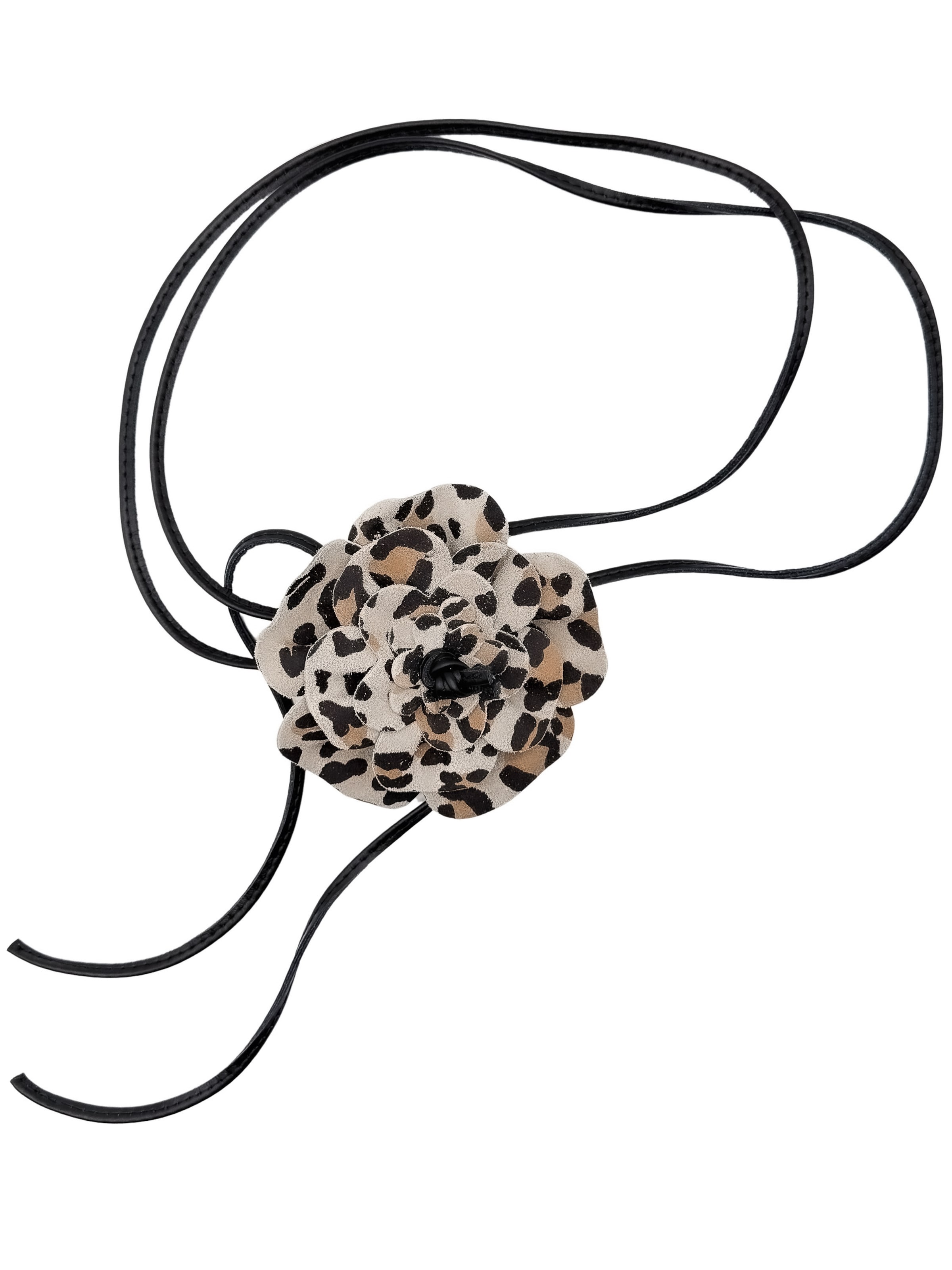 COLLEZIONE ALESSANDRO Belt 'Big Leo' in Black: front