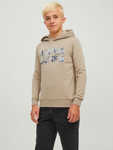 Jack & Jones Junior Sweatshirt 'Tech' in Beige: voorkant