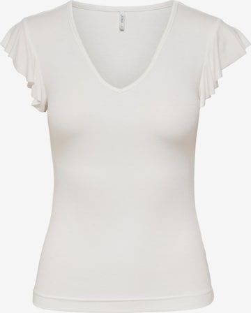 T-shirt 'BELIA' ONLY en blanc : devant