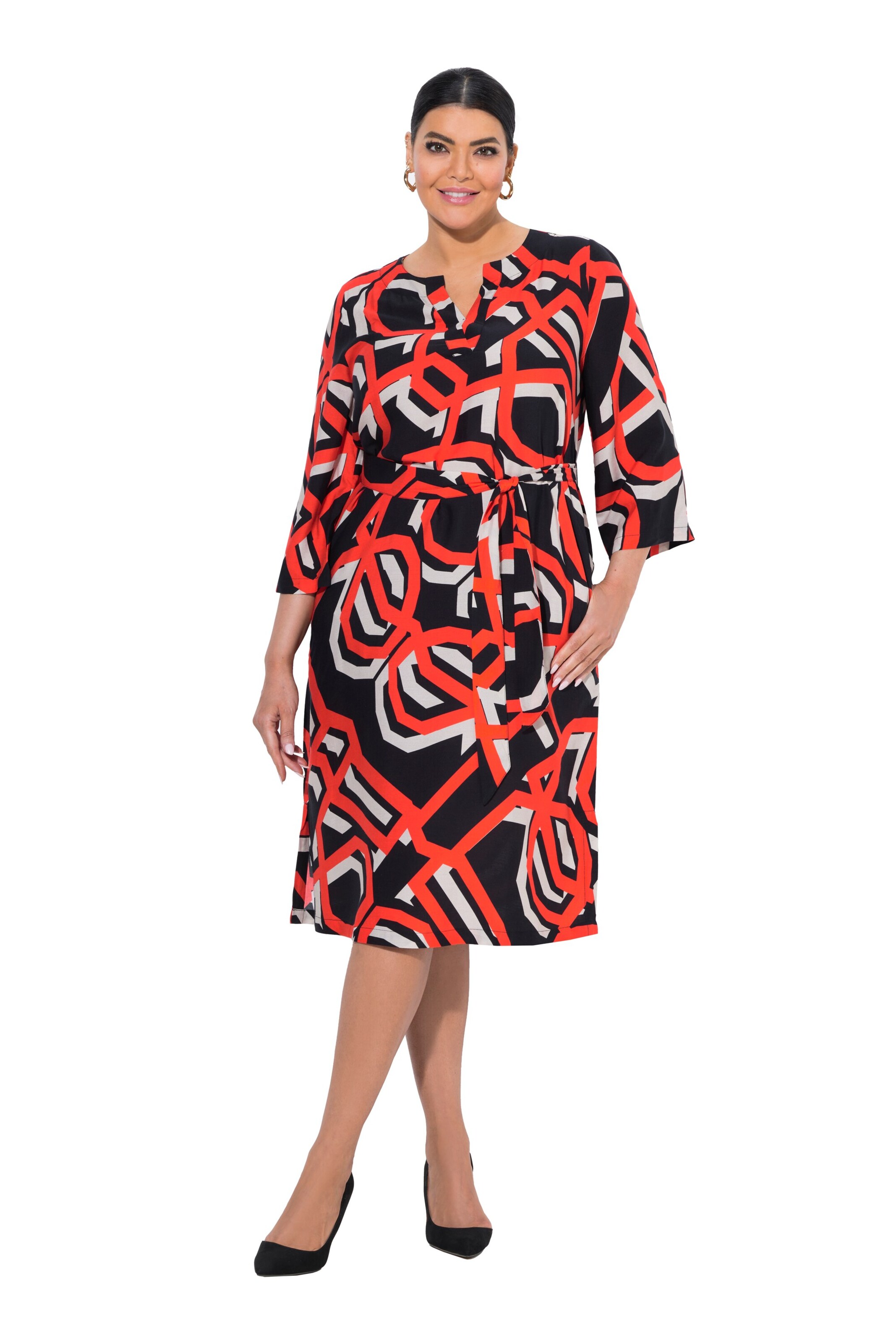 Ulla Popken Kleid in Rot: Vorderseite