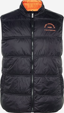 Karl Lagerfeld Vest in Black: front