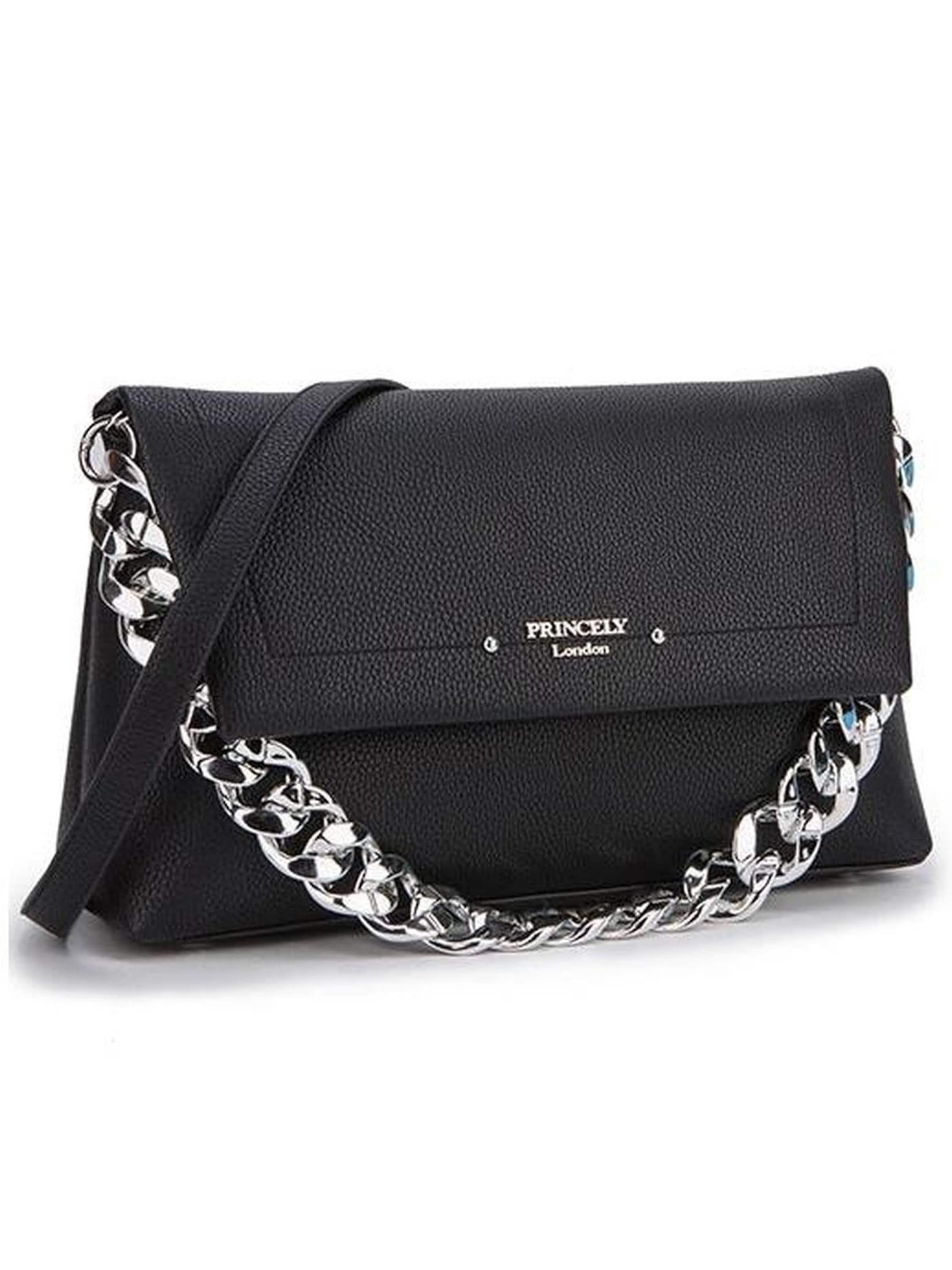 Princely London Schultertasche 'Peggy'‌‌‌‌‌‌‌‌‌ in Schwarz