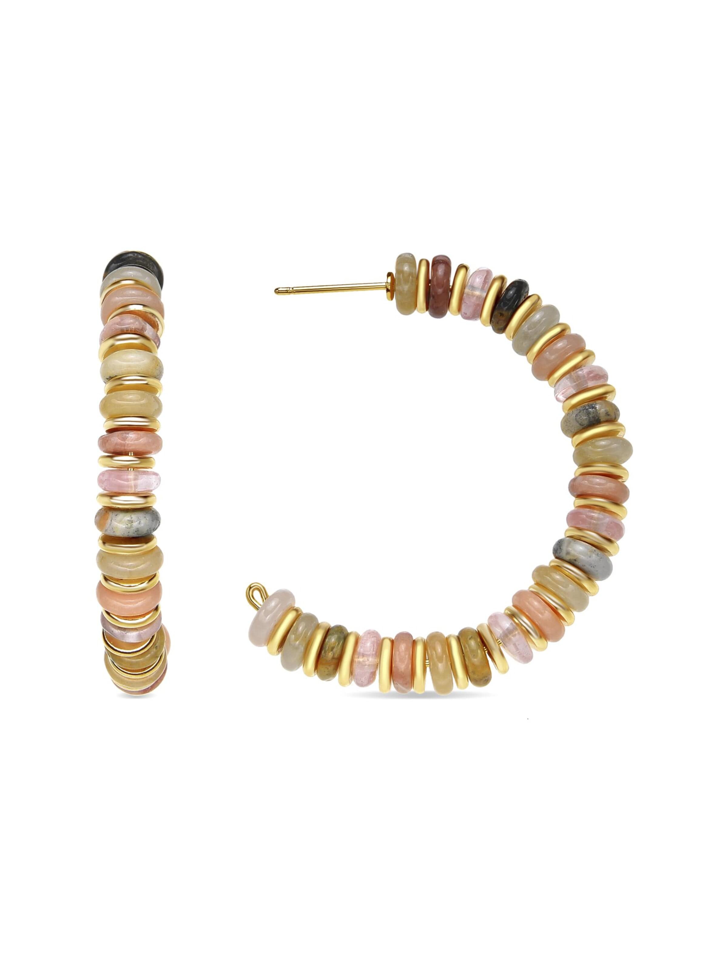 Luxenter Earrings 'Onisu' in Mixed colors: front