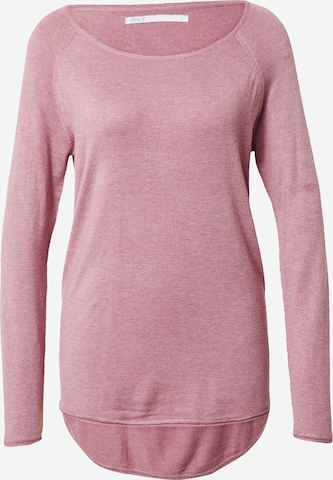 ONLY Пуловер 'onlMILA LACY' в розово: отпред