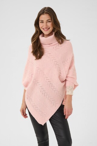 Cape 'CRHoliday' Cream en rose : devant