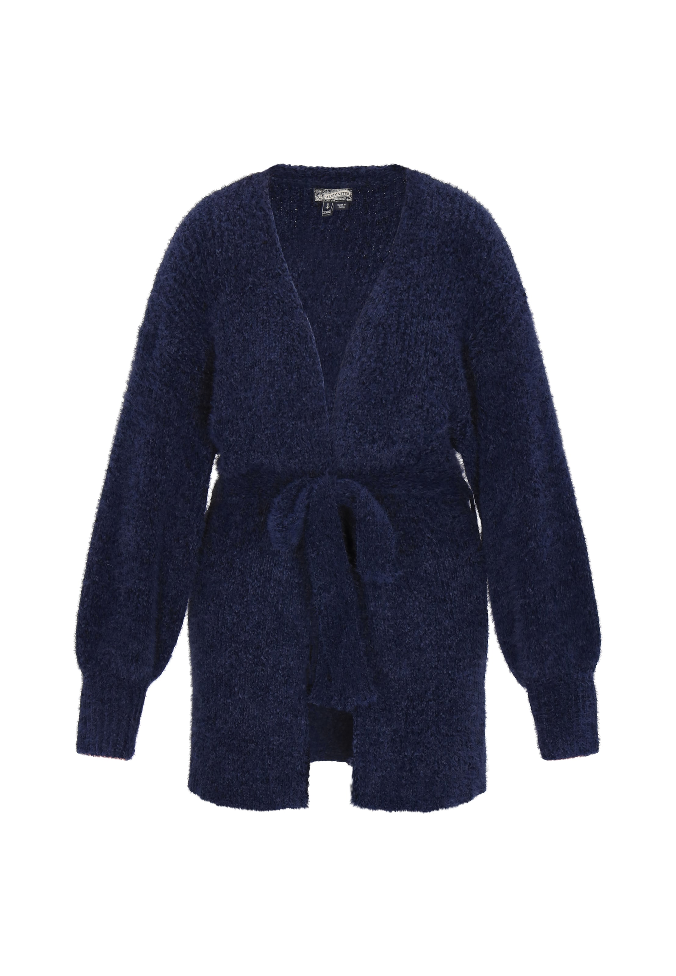 zils DreiMaster Vintage "Oversize" stila adīta jaka: no priekšpuses