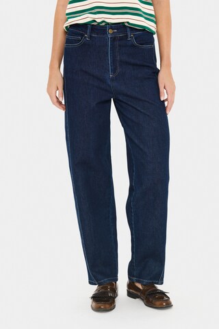 SAINT TROPEZ Loosefit Jeans 'Loesa' in Blauw: voorkant