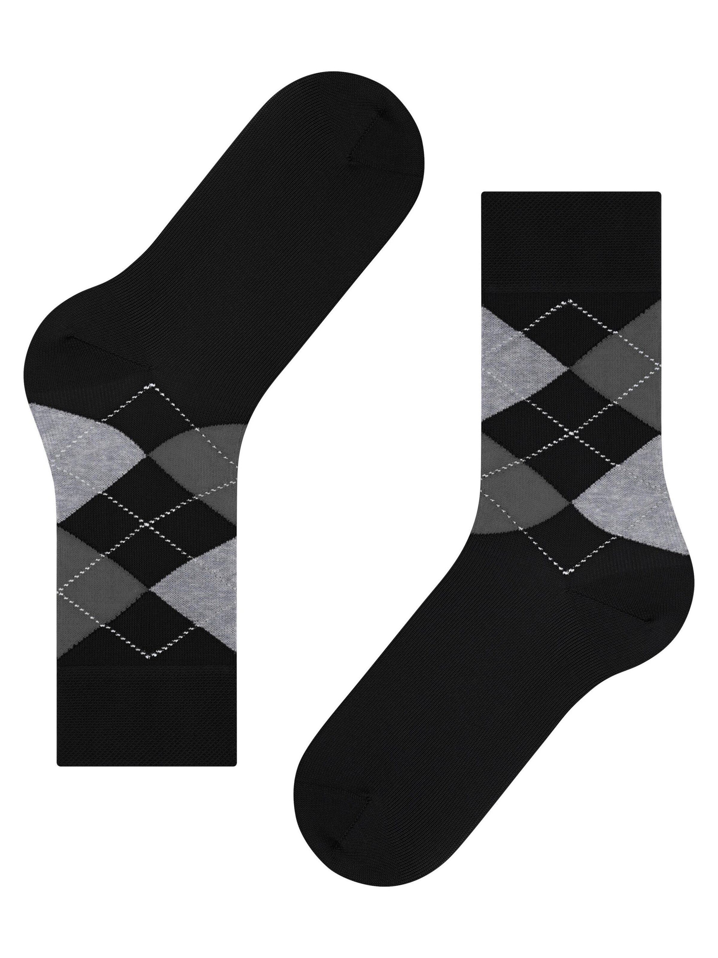 FALKE Socks 'Sensitive Argyle' in Black