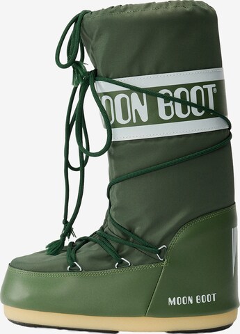 Bottes de neige MOON BOOT en vert : devant