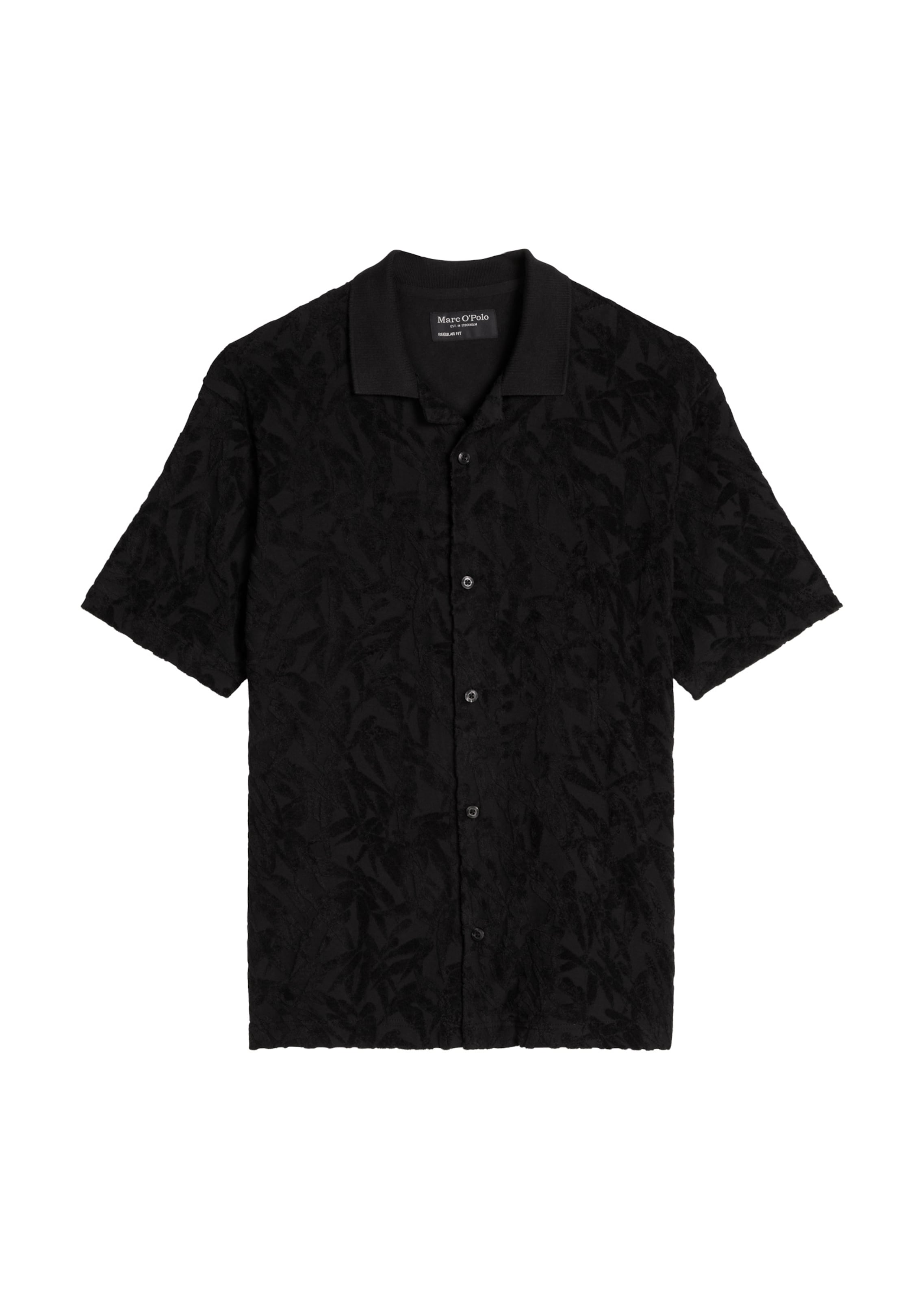 Marc O'Polo Hemd in Schwarz: Vorderseite