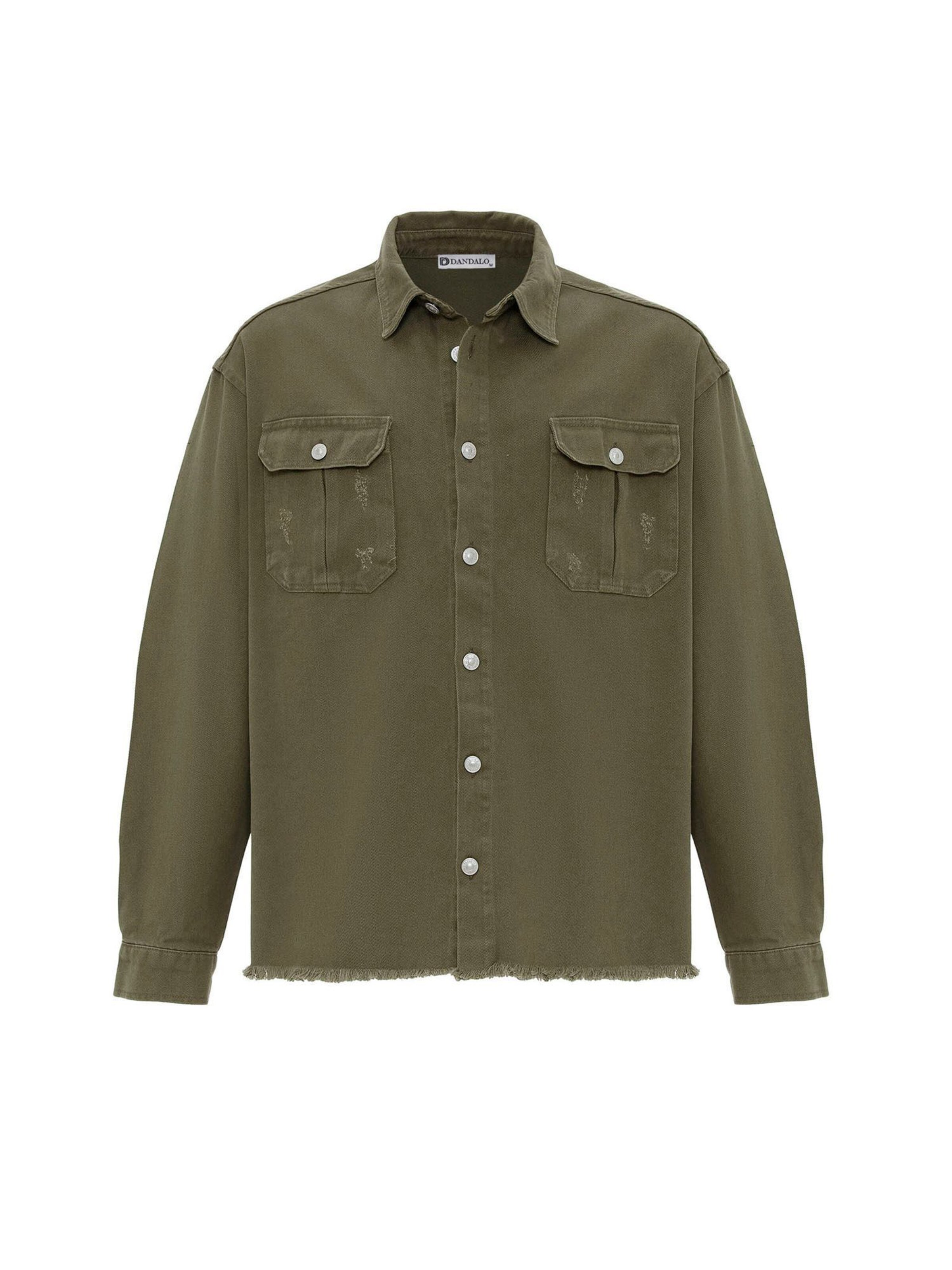 Dandalo Regular fit Φθινοπωρινό και ανοιξιάτικο μπουφάν σε πράσινο: μπροστά