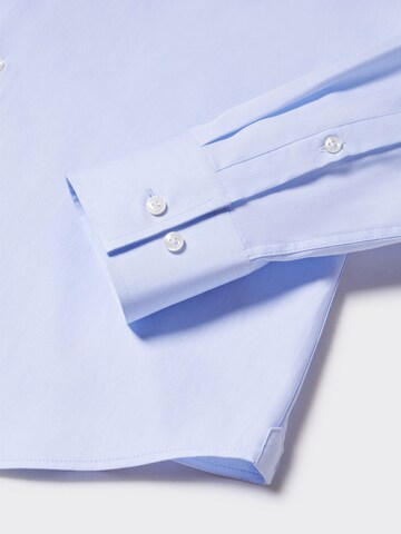 MANGO MAN Regular fit Button Up Shirt 'Italia' in Blue