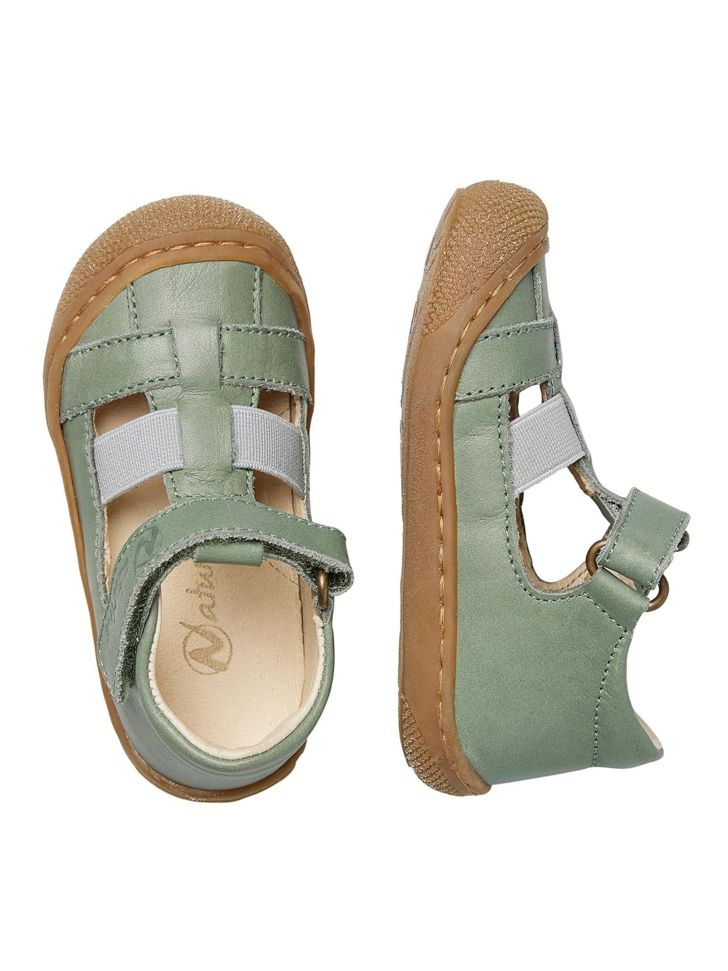 NATURINO Open shoes 'LANGEN' in Green