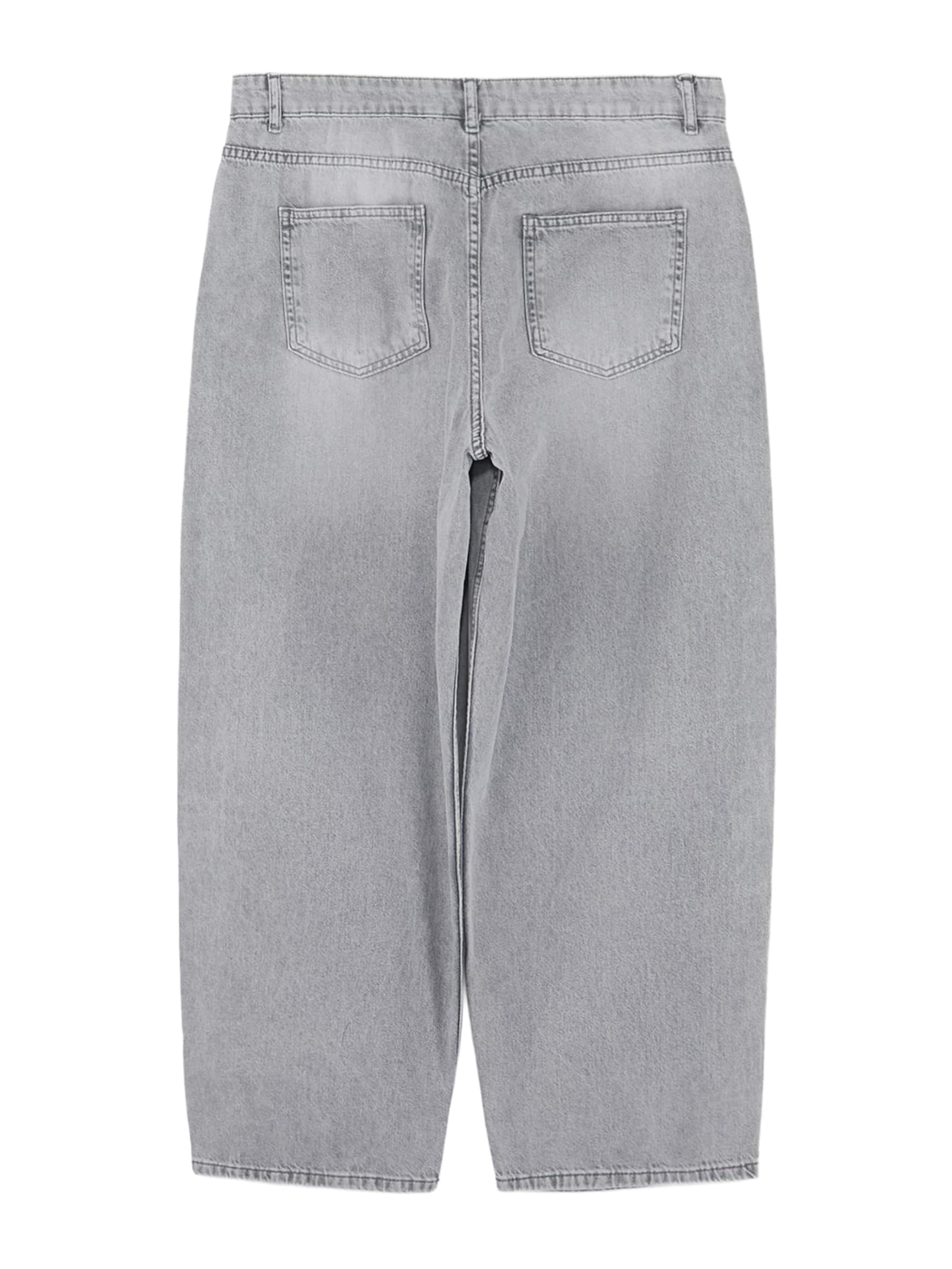 Trendyol Curve - Pierna ancha Vaquero en gris
