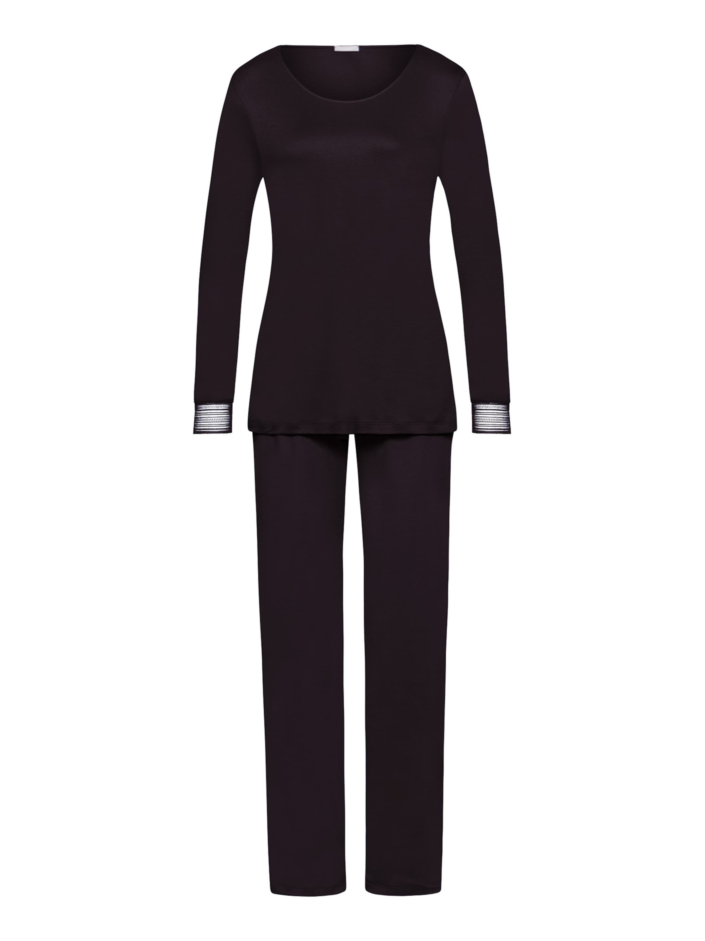 Pyjama Hanro en violet : devant