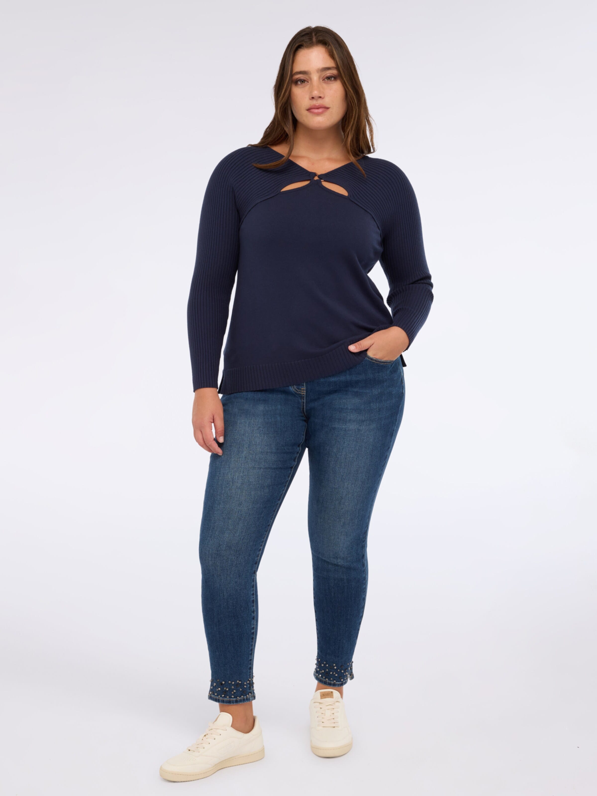 Fiorella Rubino Skinny Jeans in Blue: front