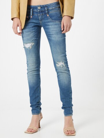 Skinny Jean Herrlicher en bleu : devant