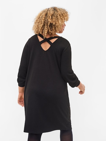 Zizzi Knit dress 'LUCCA' in Black