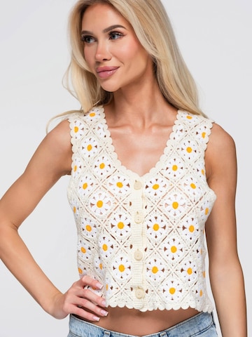 Ombre Blouse in Beige