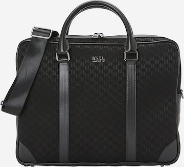 juoda Karl Lagerfeld Nešiojamo kompiuterio krepšys: priekis