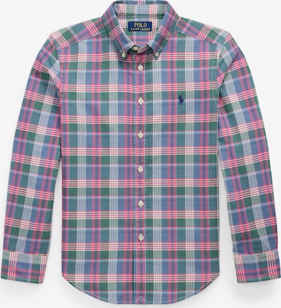 Marškiniai iš Polo Ralph Lauren, spalva – šviesiai mėlyna / smaragdinė spalva / rožinė / balta, Prekių apžvalga