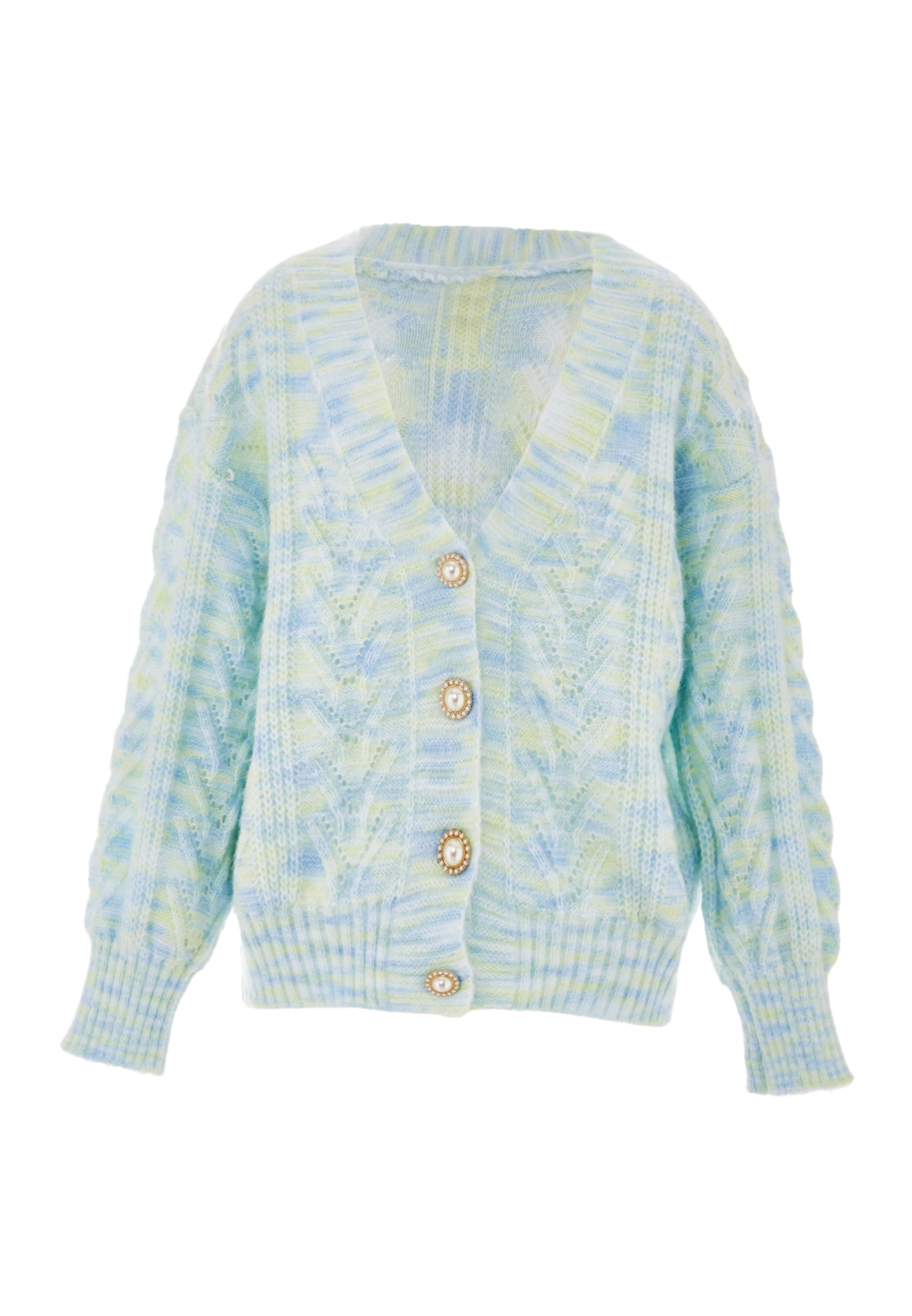IMMY Knit cardigan in Blue: front