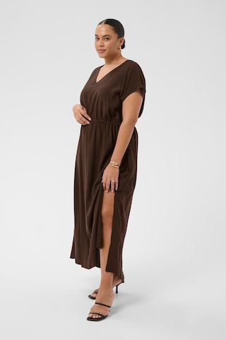 KAFFE CURVE Kleid 'Alberte' in Braun