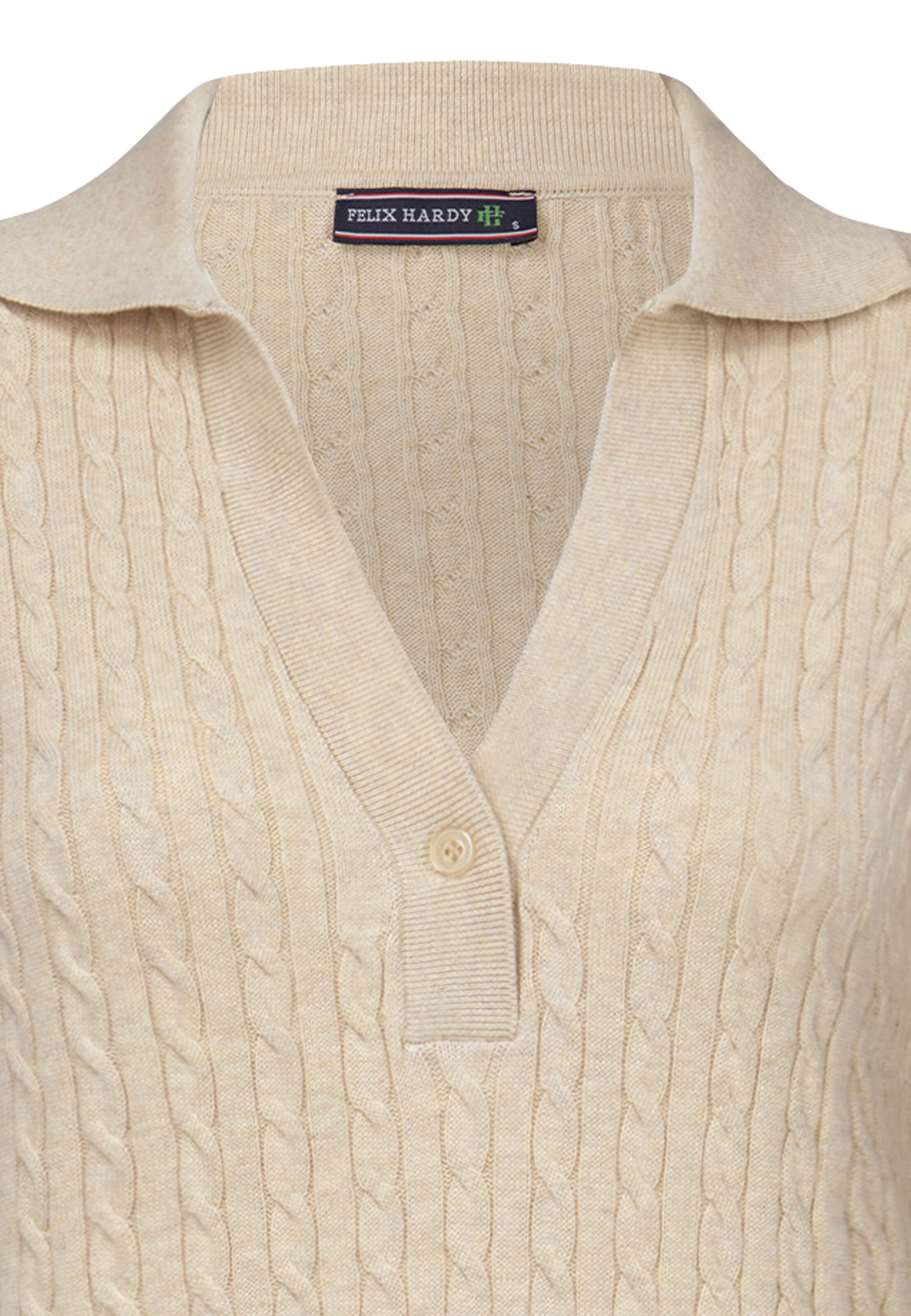 Felix Hardy Stickad klänning i beige