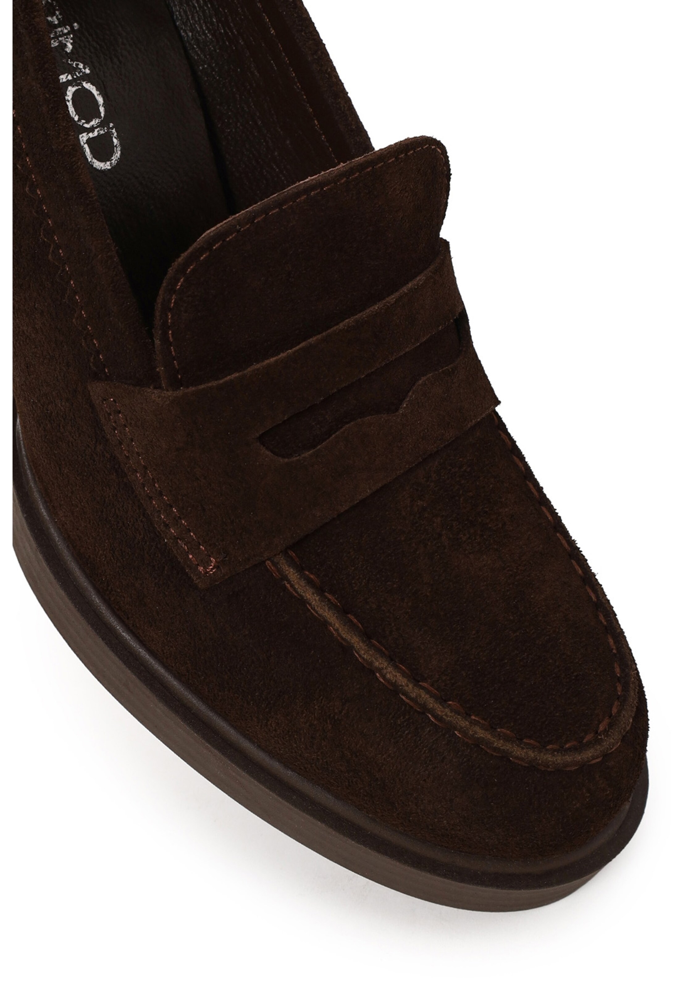 Derimod Pumps met hoge voorkant in Bruin