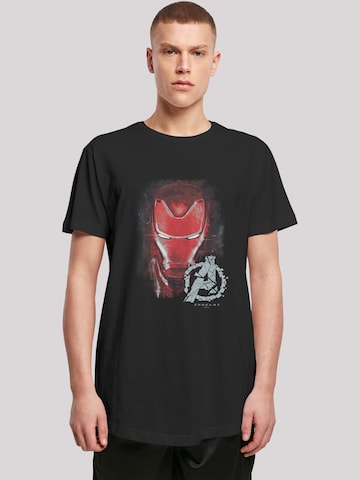 F4NT4STIC Shirt 'Marvel Avengers' in Zwart: voorkant