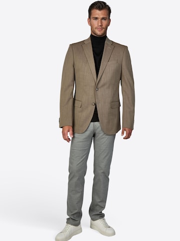 PIERRE CARDIN Slim fit Business blazer 'Grant' in Brown