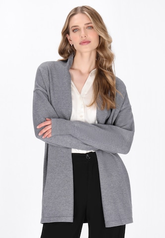 DreiMaster Klassik Knit cardigan 'Classic' in Grey: front
