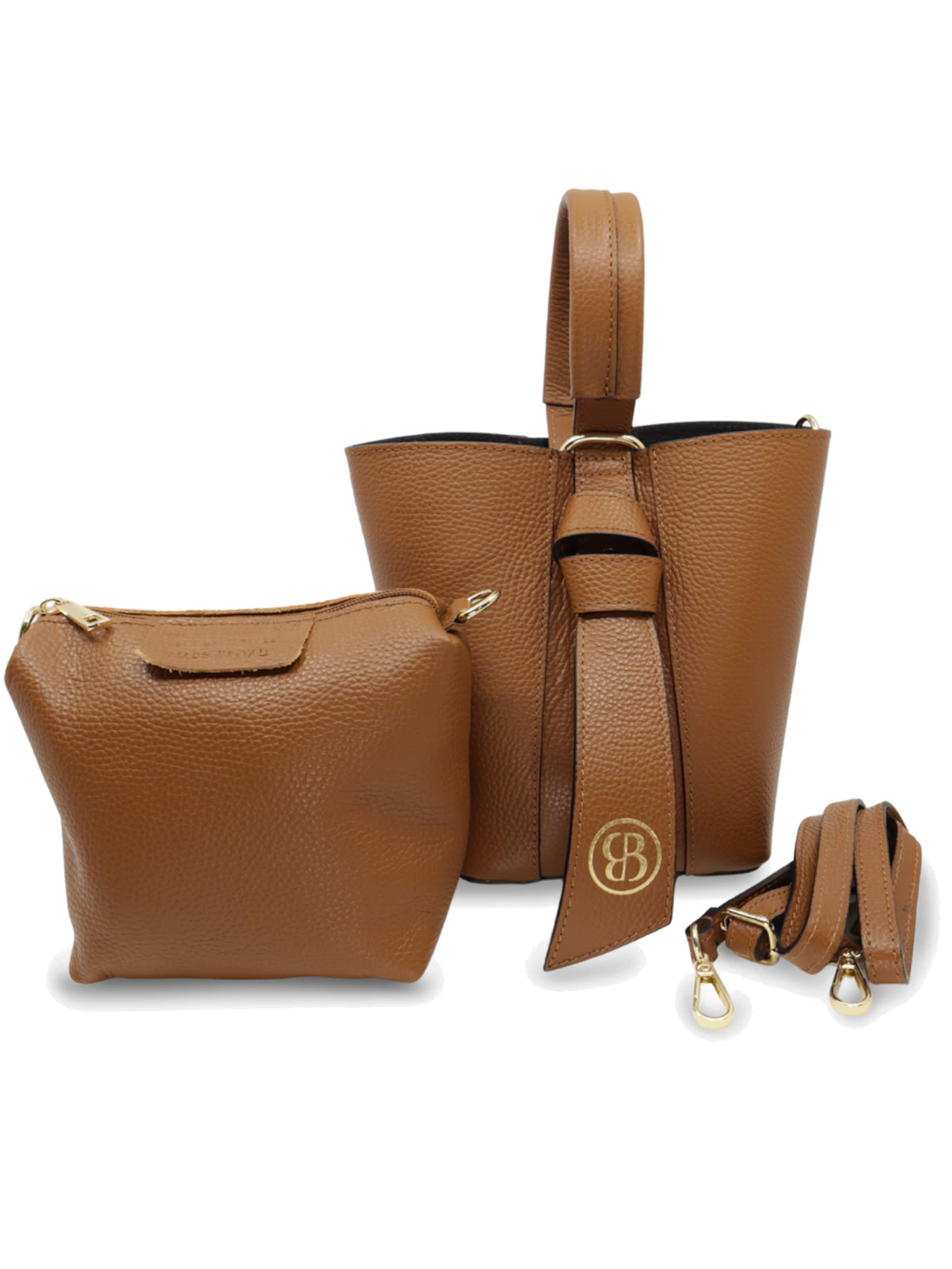 BESSO Handbag 'Sensibilità Funzionale' in Brown: front