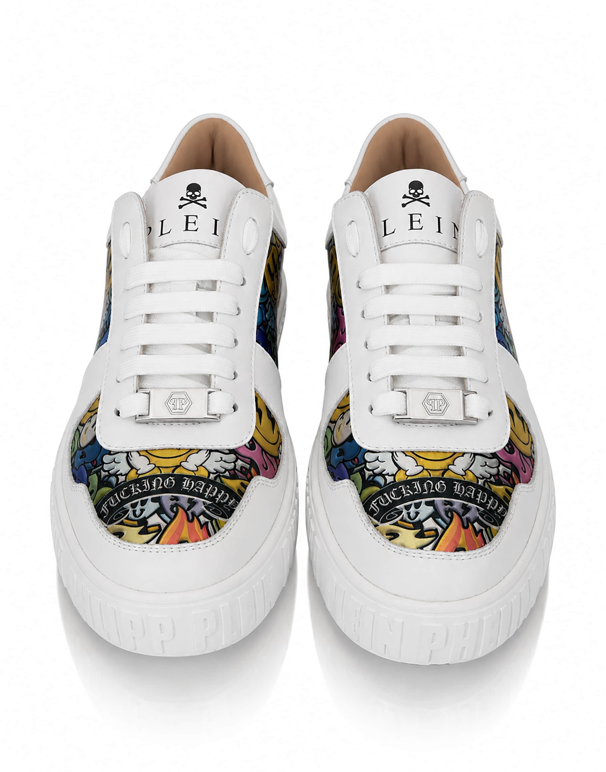 Philipp Plein Sneakers laag ' Smile ' in Wit