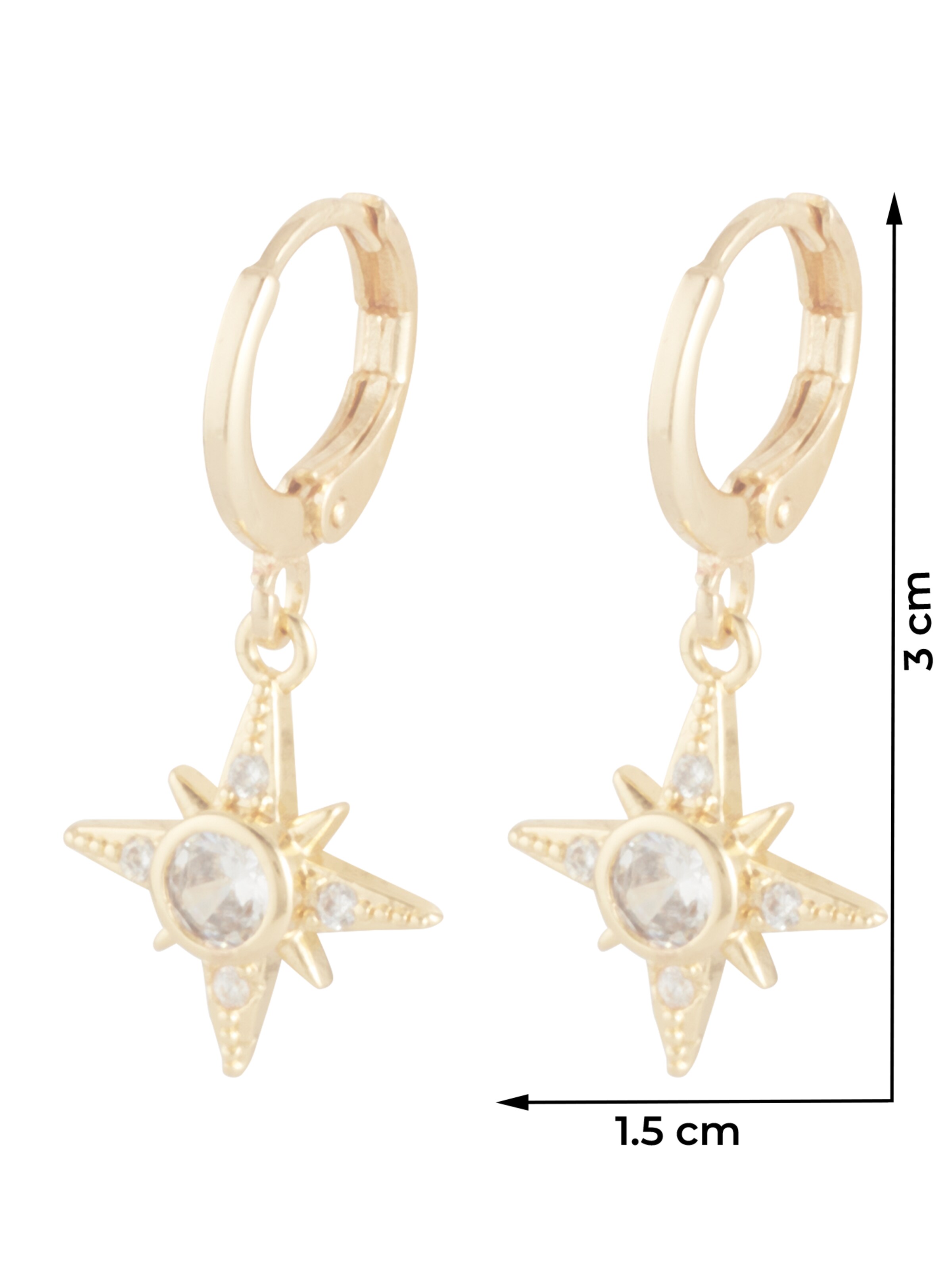 Boucles d'oreilles 'Nordstern' Fräulein Wunder en or