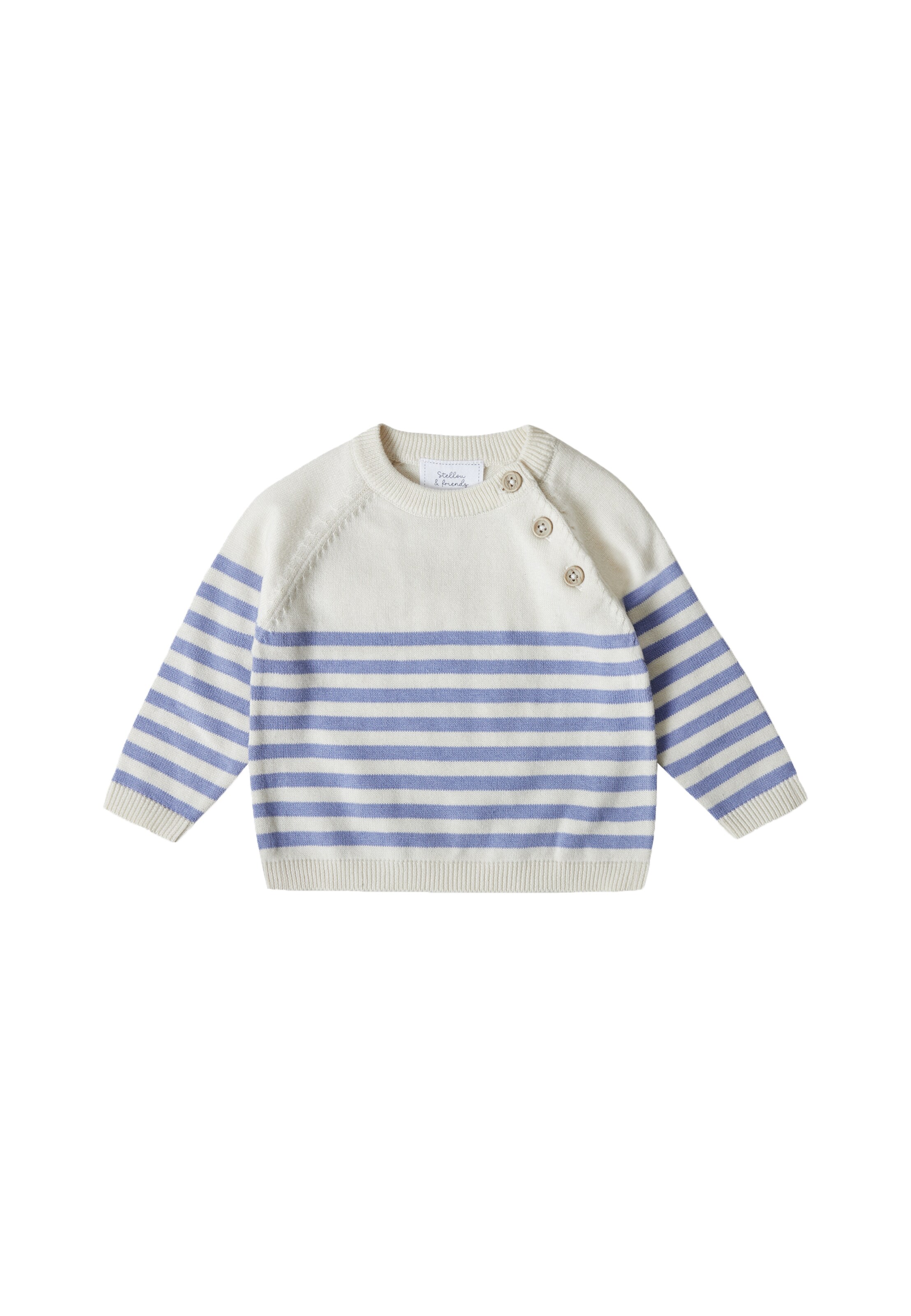 Pull-over Stellou & Friends en blanc : devant