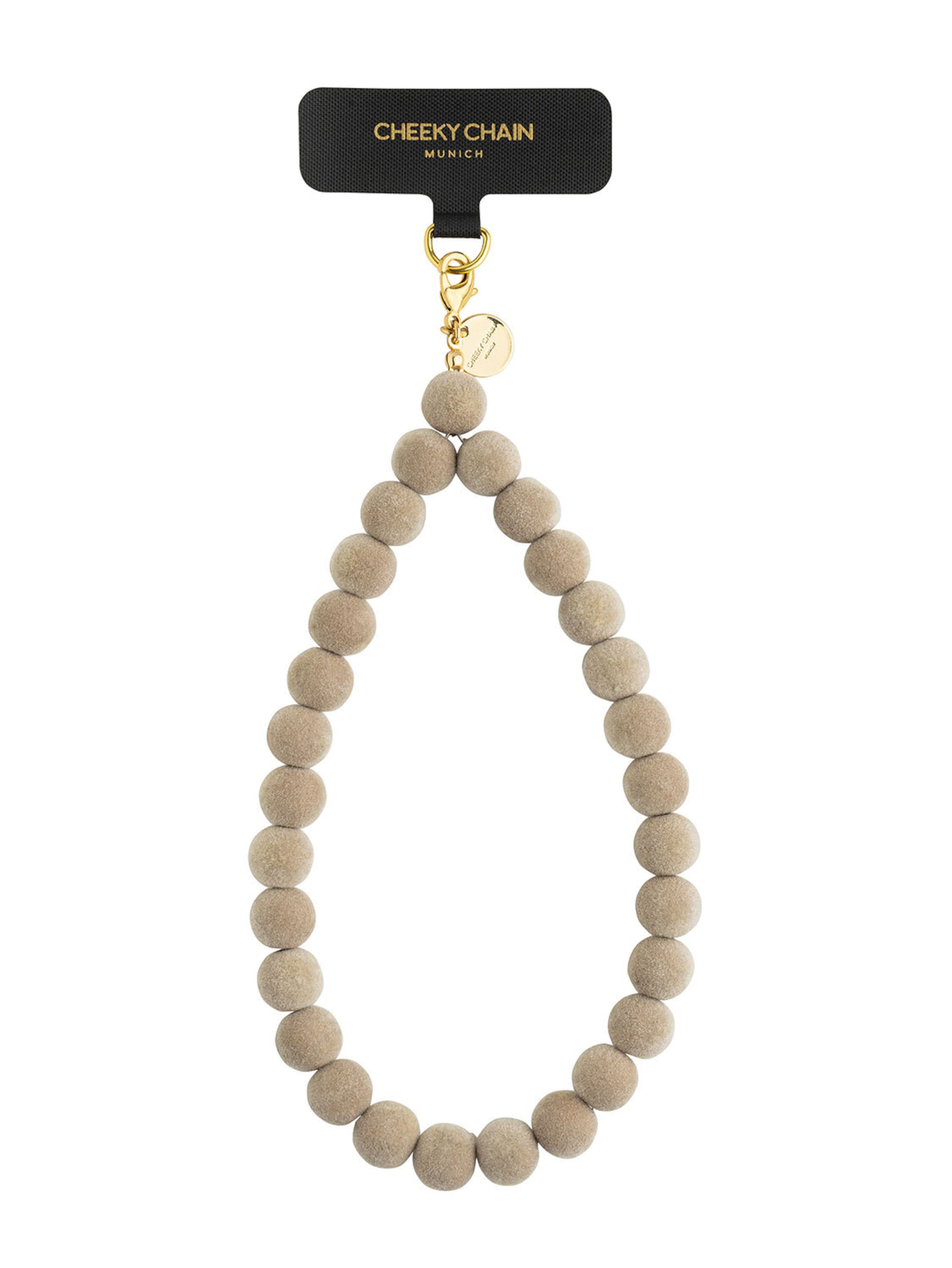 Cheeky Chain Munich Smartphone Case in Beige: front